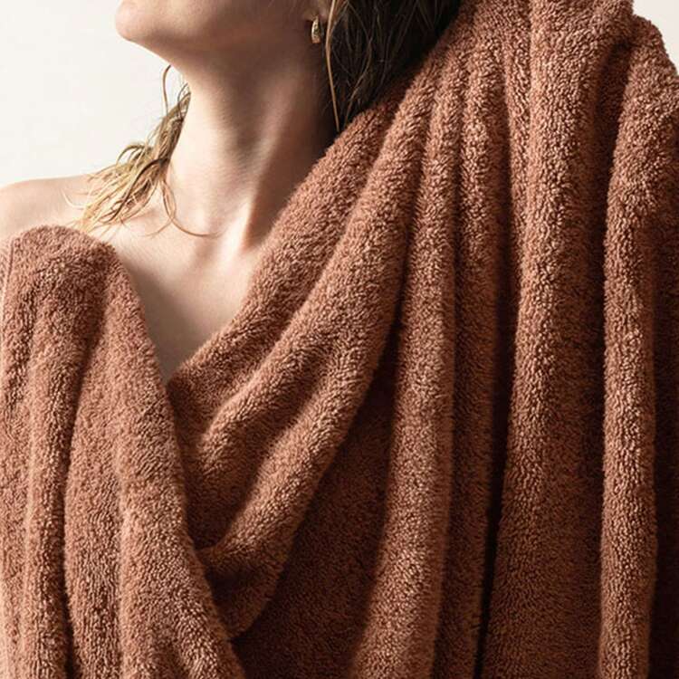 Lumina Karsten Bath Towel Combed Yarn 100% Cotton Soft Touch Thick Great Absorption - 淺粉色 - 查看 5