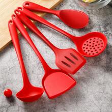[Offre limitée] Indispensables de cuisine en silicone 1-5 pièces - Set de spatules anti-adhésives résistantes à la chaleur, louches et passoires (Lavable au lave-vaisselle/Cadeau parfait!)'