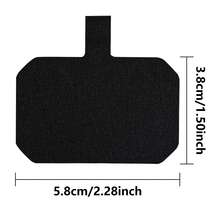 10 Pack Phone Tether Tab, Phone Strap Replacement Part For Cell Phone, Lanyard Patch (Black X10) - Black - View 2