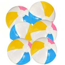 1/3/6/10 件物品、沙滩球、充气彩色、水上配件球、沙滩球早教水球、成人游泳水上配件、派对用品、草坪游戏球、沙滩必需品、台球游戏、游泳游戏、充气游戏、泳池浮球 - 彩色 - 查看 12