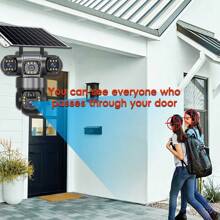 SWVW 4G Solar IP Camera 4G CCTV 12MP Dual Lens Triple Screen PTZ Auto Tracking 6K Curious Security Surveillance V380 Pro Camera, 4G Outdoor And Indoor Security Home Cameras, Wireless 4G Cameras, IP Cameras, PTZ Cameras, Ring Camera