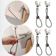 1/2/4 件可调节床单固定带，多功能弹性床单夹，带扣金属夹，适用于床垫、沙发 - 彩色 - 查看 2