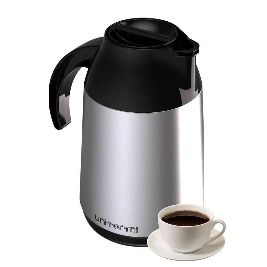 Stainless Steel Thermal Bottle 600ml Berlin Coffee Milk Tea Chimarrão Hot Water - Unitermi - Bạc - Xem 1