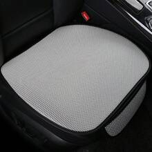 1 pieza Cojín transpirable de seda helada para asiento de carro, sin respaldo y multiusos con bolsillo de almacenamiento, universal para sedán - Unitalla - Ver 11