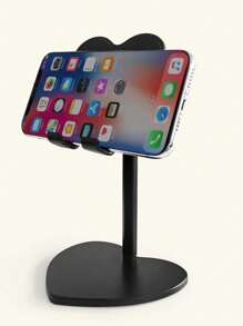 Soporte ajustable de metal con forma de corazón para teléfono de escritorio, compatible con iPhone y teléfonos Android, regalo para cumpleaños, familia y amigos, accesorios para teléfono