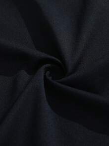 男士宽松休闲字母印花短袖T恤，轻薄透气，夏季 - 黑色 - 查看 5