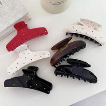 1 件女士优雅彩色水钻发夹，可爱甜美的日常佩戴发饰，适合夏季（随机水钻颜色）发夹发夹发夹发夹发夹秋冬发饰女士度假装女士 - 彩色 - 查看 6