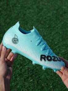 专业足球鞋，青少年及学生比赛训练用TPU鞋钉足球鞋，成人无缝系带足球运动鞋 - 月色 - 查看 4