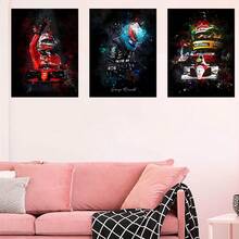 1pc/3PCS Wall Arts Posters Pop Anime F1 Racing Driver Legendary Anime Poster Decoration Painting Wall Art White Wall Decoration Frameless/Framed Canvas Art - Multicolor - View 6