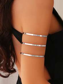 1pc Multi Pattern Optional Women's Armband, Butterfly, Flower, Snake Shaped, Hollow Opening Armband, Suitable For Daily Wear And Vacation Wear