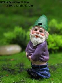 1 Stück Mini Landschaftsdeko Szenen Zubehör Mini Zwerg, personalisierte Garten Deko Harzkunst, geeignet für Küche, Schlafzimmer, Wohnzimmer und andere Szenendekoration