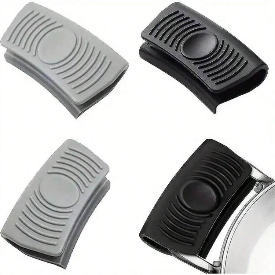 2/4pcs Silicone Pot Handle Covers For Cast Iron Pans - Heat Resistant, Non-Slip Grip, Anti-Scalding Protection, Slip Proof Kitchen Items, Practical Holiday Home Gift