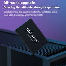 2PCS Bliksem KD650 SSD - 512GB/256GB/128GB, SATA III 6Gb/S, 2.5-Inch Ultra-Thin Design (7mm), 3D NAND TLC Chip, Read And Write Speeds Up To 550MB/S And 500MB/S, Compatible With Laptops, Desktops, Game Consoles And External Hard Drive Enclosures (Black) - 黑色 - 查看 9