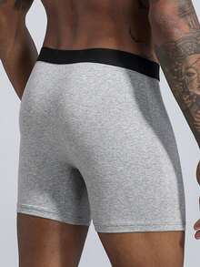 10pz media y larga algodón Bóxer Hombre Pantalones cortos de Boxeo de media y larga duración calzoncillos masculinos calzoncillos masculinos cómodos pantalones cortos de boxeo masculino tirantes calzoncillos calzoncillos - Multicolor - Ver 4