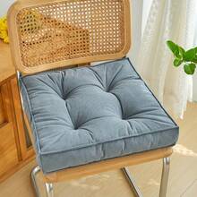 1 件装实心椅垫方形垫子软垫办公室居家或车内花园阳光休闲座垫办公椅 - 彩色 - 查看 11