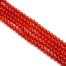 Natural Stone Beads Pink Crystal Agate Citrine Quartz Loose Beads For Jewelry Making Bracelet Stone Beads DIY Accessorie 4 6 8 10mm - Red Agate - 查看 7