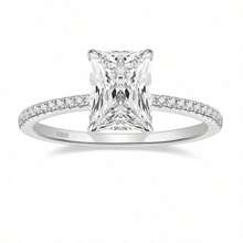 Radiant Cut Wedding Promise Rings For Women
