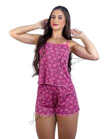 3 Conjuntos de Dormir Micro Short Doll Pijama Feminino
