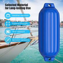 4 Pack Boat Bumpers Ribbed Inflatable Double Eye Marine Boat Bumpers For Docking - Blue - View 8