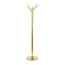 15" X 69" Gold Aluminum Metal Coat Rack, 1-Piece