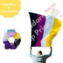 Picky Accessories Bandera No Binario Pride Orgullo Gay Grande Lgb - Blanco - Ver 2