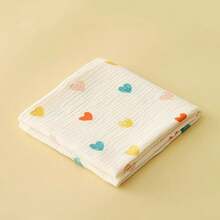 皱褶细布婴儿襁褓包，双层柔软新生儿医院接收毯，婴儿襁褓毯和浴巾