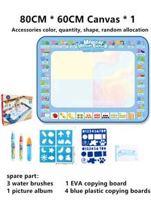 Alfombrilla de dibujo con agua de 60*80 CM, alfombrilla extra grande de dibujo con agua, tablero mágico de pintura y escritura para niños, esterillas reutilizables de colorido con agua, juguete educativo, tablero de dibujo, alfombrilla de dibujo con agua, tablero de dibujo para niños, alfombrilla de pintura, de vuelta al colegio