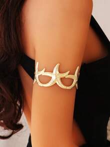 1pc Multi Pattern Optional Women's Armband, Butterfly, Flower, Snake Shaped, Hollow Opening Armband, Suitable For Daily Wear And Vacation Wear