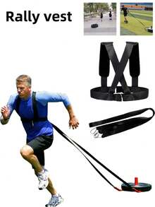 1 Set de Equipo de Fitness Arnés de Hombro Arrastre Trineo de Gimnasio Entrenamiento de Velocidad y Fuerza, Accesorios Deportivos de Peso y Músculo para Mejorar la Velocidad y la Fuerza, Accesorios de Gimnasio, Deporte, Ejercicio en Casa, Accesorios Deportivos, Accesorios de Gimnasio, Accesorios de CrossFit - Multicolor - Ver 1