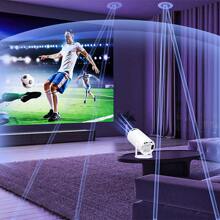 XBJ Proyector inteligente de alta definición 2025, portátil para acampar al aire libre, con soporte para decodificación 4K, sistema operativo Android 11, WiFi de doble banda, apto para uso en interiores y exteriores, con enchufe europeo y chip A3100 de alta calidad. Un dispositivo ideal para oficinas corporativas y reuniones familiares.