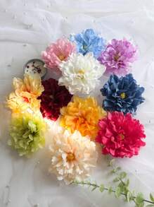 2Pcs Artificial Flower Heads Peony Faux Flower, 4.72" Silk Artificial Flower, Fake Peony Flowers Heads With Steams For Home Bedroom Kitchen Decor, Wedding Party Decorations, Indoor Outdoor Decor, Wedding Itesms, Mother's Day, Brithday, Gift, Spring Summer Decorations, Flores Artificiales Para Decorar