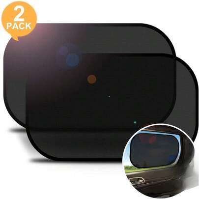 2Pcs Auto-Sonnenschutz für Heckfenster, Auto-Fenster-Sonnenschutz, Universal Auto Heckscheibe Sonnenschutz Auto Sonnenschutz UV-Schutz Selbstklebende Sonnenblenden 50 x 30cm, Glas Sonnenschutz und kommt, Halten Auto Innenraum kühl, Windschutzscheibe Sonnenschutz Fit für kleine Autos
