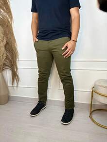 Men Pants - Army Green - View 1