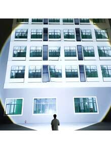 1PCS Super Bright LED Flashlight - 1000mAh USB-C Rechargeable, 1000m Range, 5 Modes, Zoomable , Lightweight Aluminum For Camping/Hunting (With Wristband)