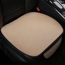 1 pieza Cojín transpirable de seda helada para asiento de carro, sin respaldo y multiusos con bolsillo de almacenamiento, universal para sedán - Unitalla - Ver 10
