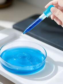 6支装硅胶滴管，5毫升透明医用滴管，彩色滴管工具，硅胶刻度滴管，化妆品精华液灌装滴管（颜色随机），塑料滴管，液体滴管，硅胶和塑料混合材质滴管，带球形吸头，万圣节装饰，万圣节派对用品，圣诞节装饰 - 彩色 - 查看 7