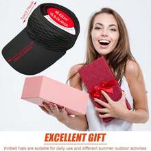 3pcs/1pc Women's Sun Hats, Women's Knitted Elastic Sports Hats, Breathable Wide Brim Golf Caps - Multicolor - View 5