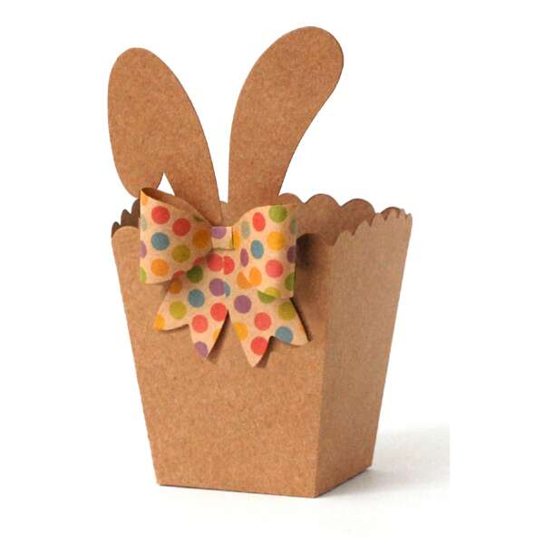 25 Caixas Páscoa Branca Cachepot P/ Mini Ovos