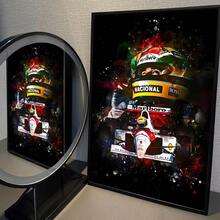 1pc/3PCS Wall Arts Posters Pop Anime F1 Racing Driver Legendary Anime Poster Decoration Painting Wall Art White Wall Decoration Frameless/Framed Canvas Art - Multicolor - View 27