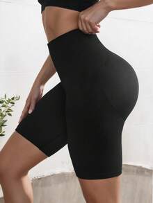 瑜伽基本款女士无缝时尚休闲户外运动短裤女士运动短裤、健身短裤、骑行短裤