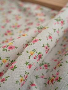 Bubaba 1 件花卉印花矩形桌布，乡村农舍风格，带流苏，适合餐厅、厨房、餐桌、派对、节日、酒店、咖啡厅、卧室等所有季节的家居装饰 - 彩色 - 查看 6