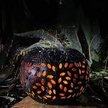 Solar Powered Desk Lamp, Energy-Saving Small Night Light For Outdoor Patio, Garden, Photography Ambiance Lighting, Creative Decorative Table Lamp - Bronze - View 10