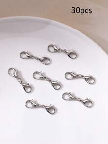 Double Lobster Clasp, Ideal Accessory For Necklaces, Bracelets, Keychains, DIY, Jewelry Making - Multicolor - View 18