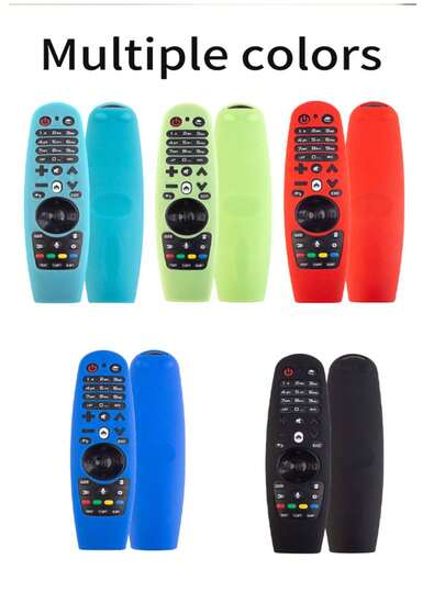 כיסוי פלורסנט לשלט רחוק חכם, תואם ל-AN-MR600/AN-MR650/AN-MR18/AN-MR19BA, נרתיק מגן סיליקון נגד החלקה ועמיד בפני אבק.