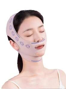 V型面部绷带睡眠眼罩，V型面部绷带，面罩绷带，睡眠V型下巴带，可重复使用，适合睡眠、运动和瑜伽，透气亲肤，适合日常使用，送给妈妈的礼物 - 彩色 - 查看 7