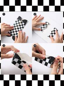 12pcs Racing Car Theme Disposable Paper Plates, Black & White Checkered Racing Car Snack Trays, Disposable Food Containers, Cookie Baking Trays, Popcorn Boxes, Racing Car Theme Birthday Party Supplies, Racing Competition Tableware, Racing Party Supplies, Wedding Decorations, Baby Shower Favors, Bridal Shower Gifts, Holiday Party Supplies - Racing - View 6