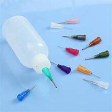 Botella dispensadora de pegamento transparente, dispensador de aguja de polietileno para pasta fundente de soldadura de colofonia con 11 agujas, 30ml/50ml - 30 ml - Ver 4