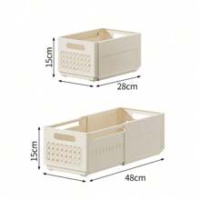 1pc Expandable & Stackable Drawer Organizer Box, High Capacity Storage For Underwear, Socks, Clothing, Pants, Dresses, Shoes, Boots, Jeans In Bedroom