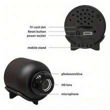 Mini Cámara WiFi 1080P Inalámbrica Monitor De Seguridad - Negro - Ver 4