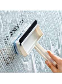 A Multifunctional Window Glass Scraping Wall Tile Cleaning Brush Double-Sided Mirror Sponge Brush Wiper